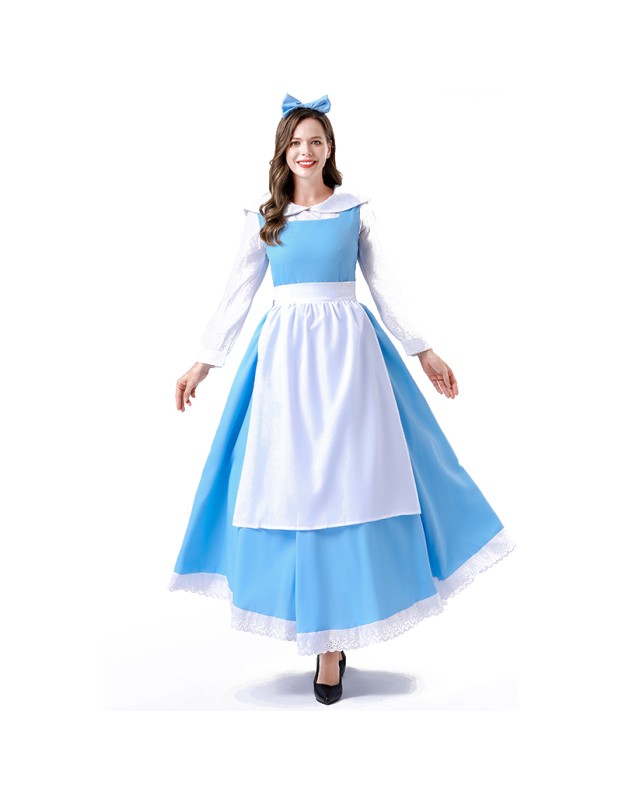 Halloween Adult Ladies Cosplay Manor Maid Costume Party Maid Dress Cosplay Costume Set YM066