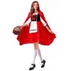 Little Red Riding Hood Castle Princess Dress Castle Queen Halloween Hat Dress Game Suit YM078