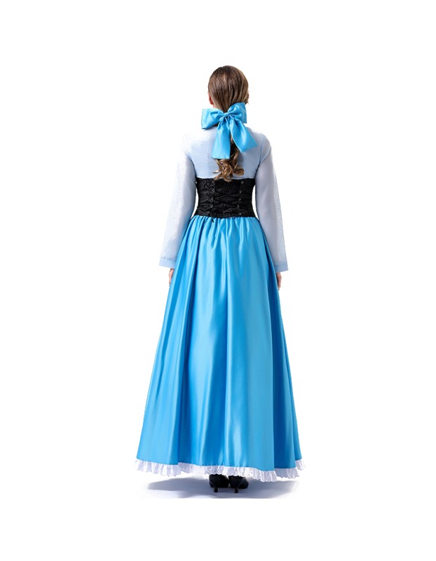 Fairy Cinderella Princess Costume Literary Cosplay Wrapped Chest Skirt Halloween Costume YM083