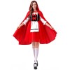 Little Red Riding Hood Castle Princess Dress Castle Queen Halloween Hat Dress Game Suit YM078