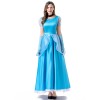 Women New PDress Stage Grimm Fairy Tale Blue Cosplay Princess Dress Costume YM063