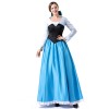 Fairy Cinderella Princess Costume Literary Cosplay Wrapped Chest Skirt Halloween Costume YM083