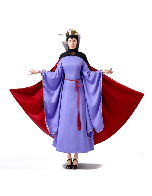 Anime Poison Queen Fairy Snow White Princess Purple Evil Queen Cosplay Drama Costume YM0813