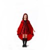 Children's Halloween Red Dress Medieval Little Red Ridding Hood Cosplay Girl Costume YM8751