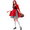 Adult Maid Dress Little Red Riding Hood Dress Cape Outfit Party Maid Cosplay Costume YM0941 YM0940