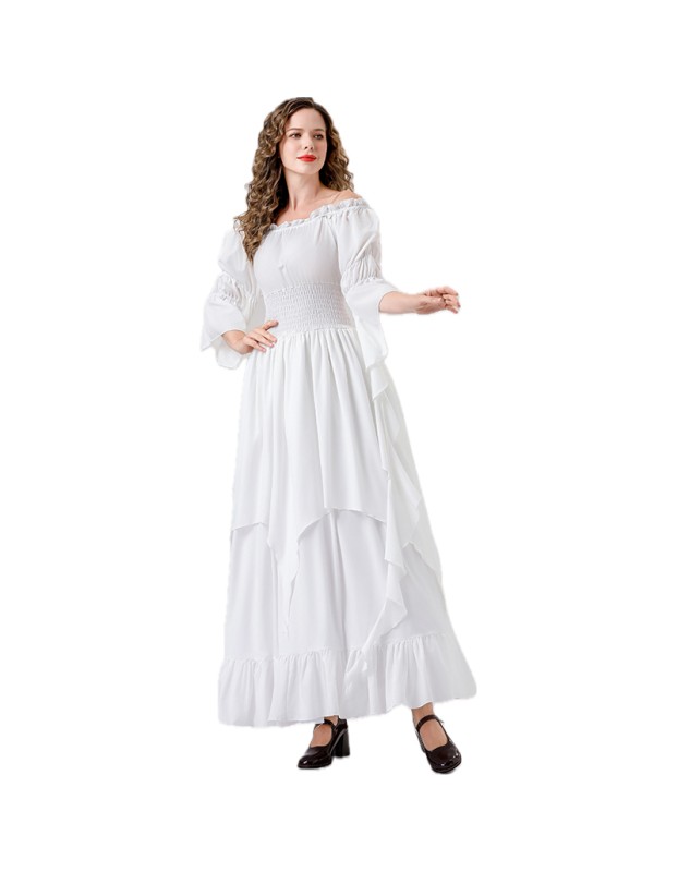 Vintage Cosplay Medieval Court Queen Costume Stage Performance Dress For Women YM6901