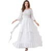 Vintage Cosplay Medieval Court Queen Costume Stage Performance Dress For Women YM6901