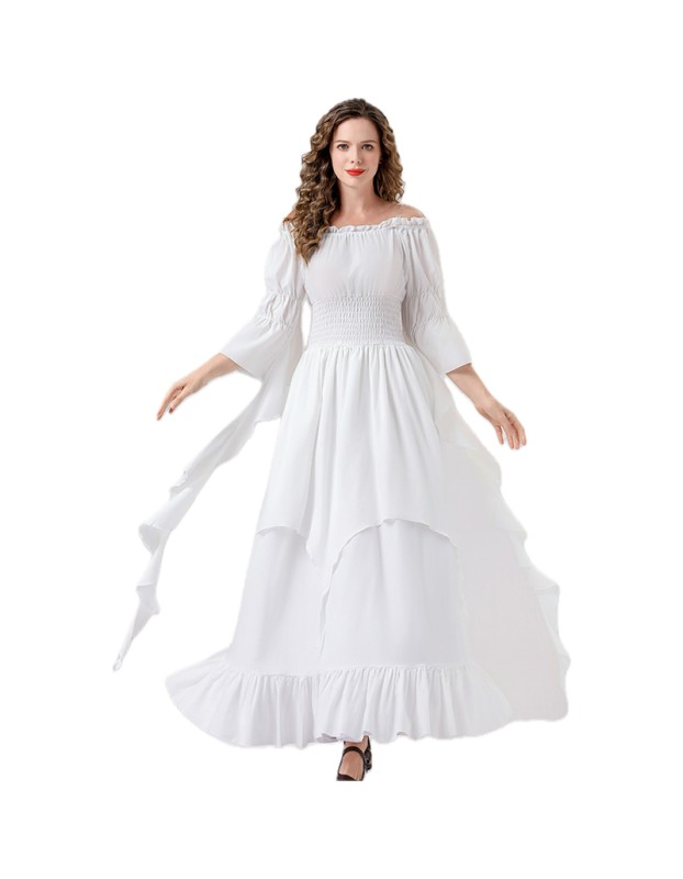 Vintage Cosplay Medieval Court Queen Costume Stage Performance Dress For Women YM6901