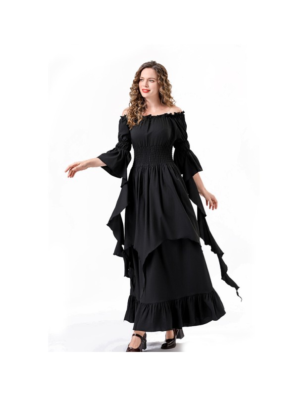 Vintage Cosplay Medieval Court Queen Costume Stage Performance Dress For Women YM6901