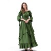 Vintage Cosplay Medieval Court Queen Costume Stage Performance Dress For Women YM6901