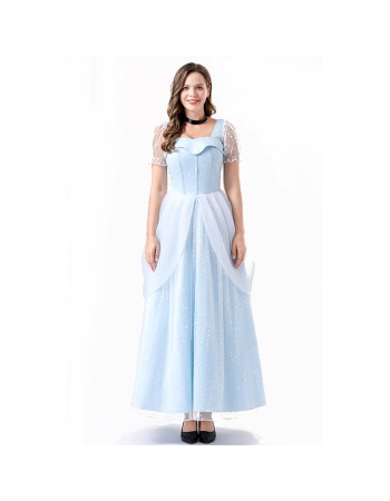 Halloween Cinderella Princess Dress Cinderella Cosplay Lady Sandy Adult Show Costume YM8758
