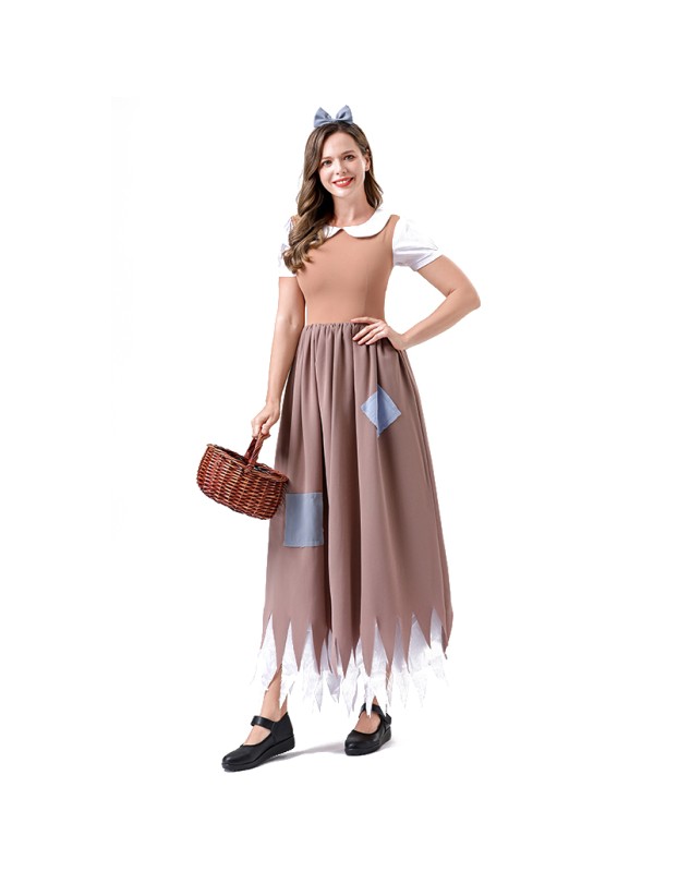 Manor Maid Adult Ladies Cosplay Maid Dress Halloween Party Rags Dress Costume Set YM0931
