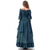 Vintage Cosplay Medieval Court Queen Costume Stage Performance Dress For Women YM6901