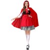 Adult Maid Dress Little Red Riding Hood Dress Cape Outfit Party Maid Cosplay Costume YM0941 YM0940