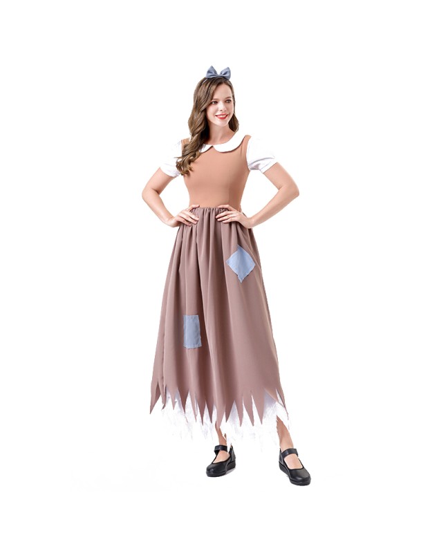 Manor Maid Adult Ladies Cosplay Maid Dress Halloween Party Rags Dress Costume Set YM0931