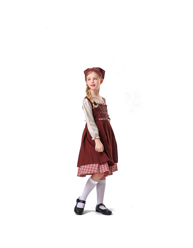The Little Match Girl Halloween Medieval Role Of National Costume Stage Maid Costume  YM5837