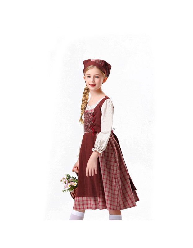 The Little Match Girl Halloween Medieval Role Of National Costume Stage Maid Costume  YM5837