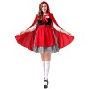 Adult Maid Dress Little Red Riding Hood Dress Cape Outfit Party Maid Cosplay Costume YM0941 YM0940