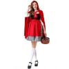 Adult Maid Dress Little Red Riding Hood Dress Cape Outfit Party Maid Cosplay Costume YM0941 YM0940