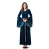 Medieval Retro Court Ball Trumpet Sleeve Adult Retro Queen Long Dress Cosplay Costume YM0821