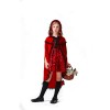 Children's Halloween Red Dress Medieval Little Red Ridding Hood Cosplay Girl Costume YM8751
