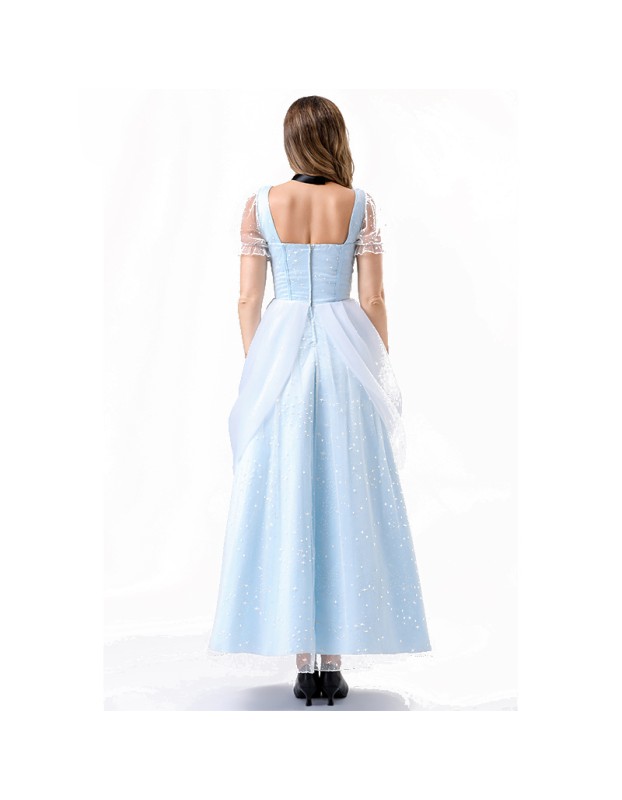 Halloween Cinderella Princess Dress Cinderella Cosplay Lady Sandy Adult Show Costume YM8758