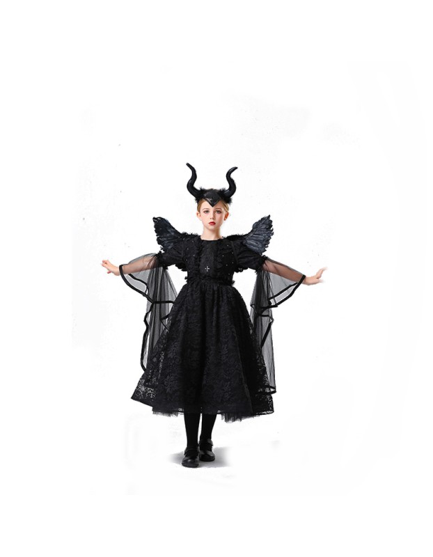 Girl Sleeping Witch Girl Cosplay Masquerade Party Witch Princess Dress Costume YM8753