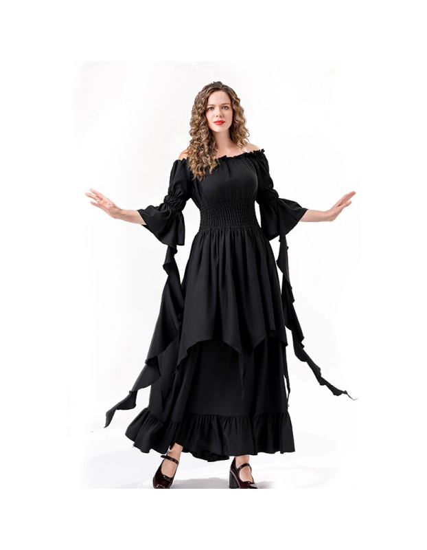 Vintage Cosplay Medieval Court Queen Costume Stage Performance Dress For Women YM6901