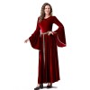 Medieval Retro Court Ball Trumpet Sleeve Adult Retro Queen Long Dress Cosplay Costume YM0821