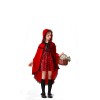 Children's Halloween Red Dress Medieval Little Red Ridding Hood Cosplay Girl Costume YM8751
