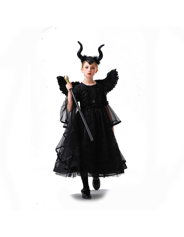 Girl Sleeping Witch Girl Cosplay Masquerade Party Witch Princess Dress Costume YM8753