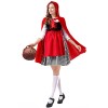 Adult Maid Dress Little Red Riding Hood Dress Cape Outfit Party Maid Cosplay Costume YM0941 YM0940
