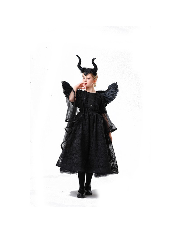 Girl Sleeping Witch Girl Cosplay Masquerade Party Witch Princess Dress Costume YM8753