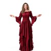 Vintage Cosplay Medieval Court Queen Costume Stage Performance Dress For Women YM6901