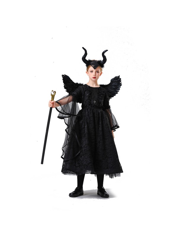 Girl Sleeping Witch Girl Cosplay Masquerade Party Witch Princess Dress Costume YM8753