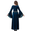 Medieval Retro Court Ball Trumpet Sleeve Adult Retro Queen Long Dress Cosplay Costume YM0821