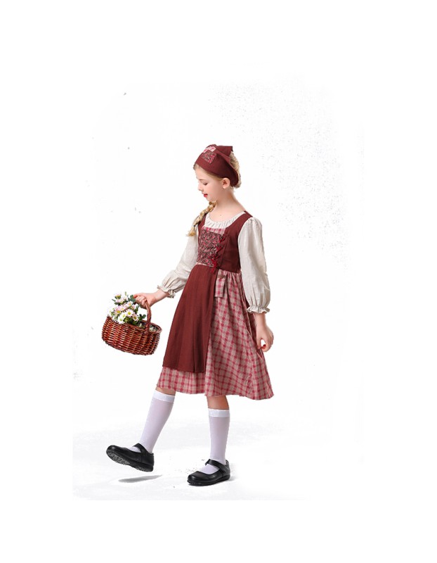 The Little Match Girl Halloween Medieval Role Of National Costume Stage Maid Costume  YM5837