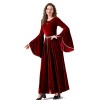 Medieval Retro Court Ball Trumpet Sleeve Adult Retro Queen Long Dress Cosplay Costume YM0821
