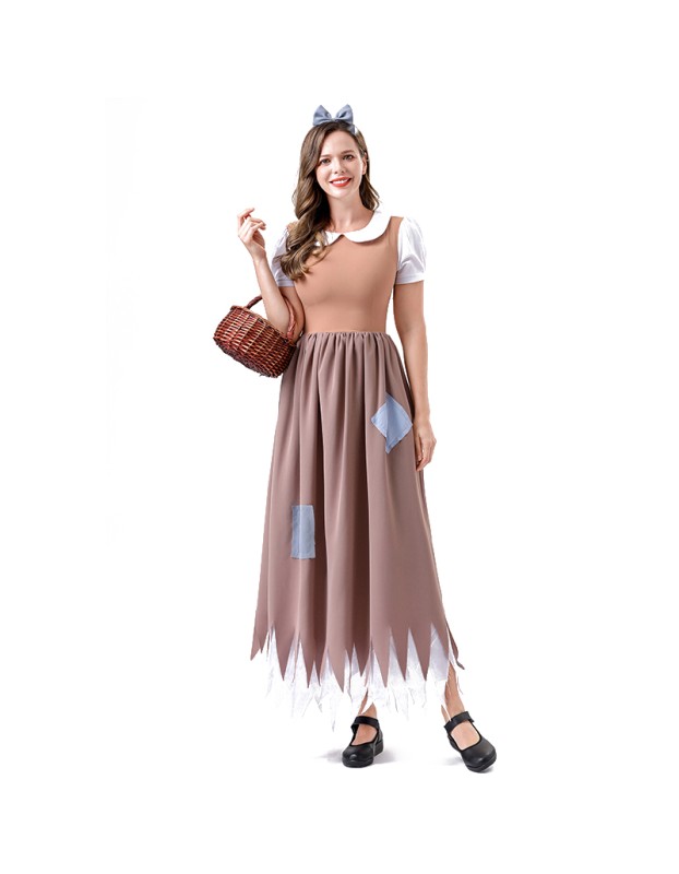 Manor Maid Adult Ladies Cosplay Maid Dress Halloween Party Rags Dress Costume Set YM0931