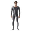 High Elastic Plus Size Glossy Smooth Jumpsuit Tight Shiny Bodysuit Sexy Transparent Romper XX7076