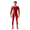 High Elastic Plus Size Glossy Smooth Jumpsuit Tight Shiny Bodysuit Sexy Transparent Romper XX7076