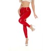 Patent Leather Leggings Zipper Over Crotch Night Club Stage Pole Dance Leggings XX6836