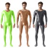 High Elastic Plus Size Glossy Smooth Jumpsuit Tight Shiny Bodysuit Sexy Transparent Romper XX7076
