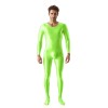 High Elastic Plus Size Glossy Smooth Jumpsuit Tight Shiny Bodysuit Sexy Transparent Romper XX7076