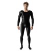 High Elastic Plus Size Glossy Smooth Jumpsuit Tight Shiny Bodysuit Sexy Transparent Romper XX7076