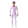 High Elastic Plus Size Glossy Smooth Jumpsuit Tight Shiny Bodysuit Sexy Transparent Romper XX7076