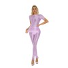 Thin Shiny Tight Top Slim Transparent Breathable Pants Tracksuit Sexy Women Tight Top XX70512