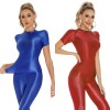 Thin Shiny Tight Top Slim Transparent Breathable Pants Tracksuit Sexy Women Tight Top XX70512