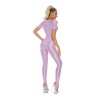 Thin Shiny Tight Top Slim Transparent Breathable Pants Tracksuit Sexy Women Tight Top XX70512
