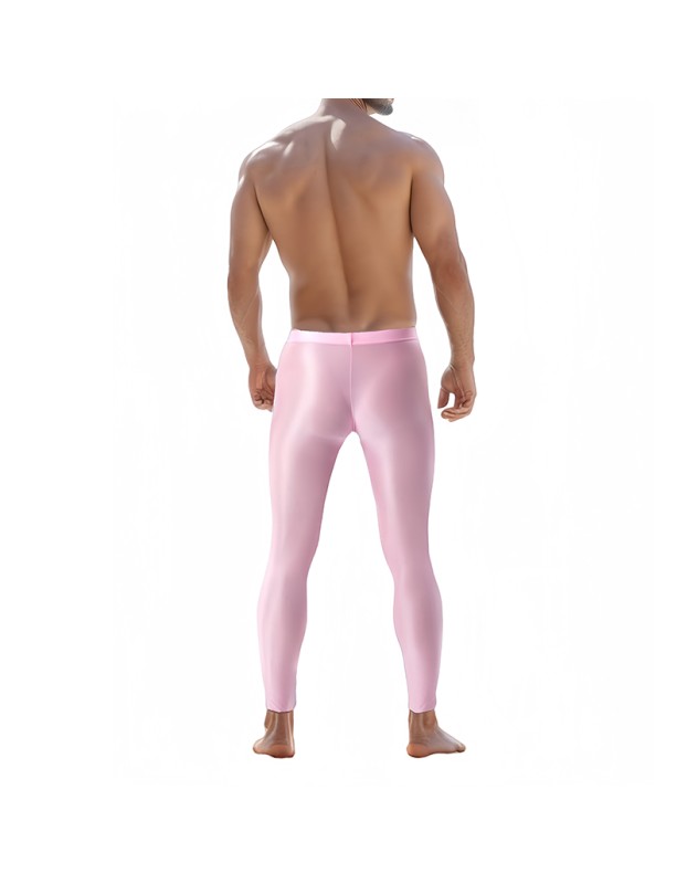 Sexy Men's Shiny Leggings Plus Size Shiny Silky Bodybuilding Nine Minute Leggings XX7132